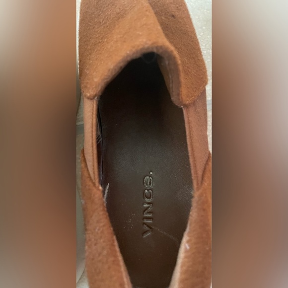 Vince Warren Women's 5 Shoes Brown Suede Platform Slip-On Sneakers - Picture 6 of 6